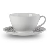 Rare Tea Bone China Leaf Teacup & Saucer